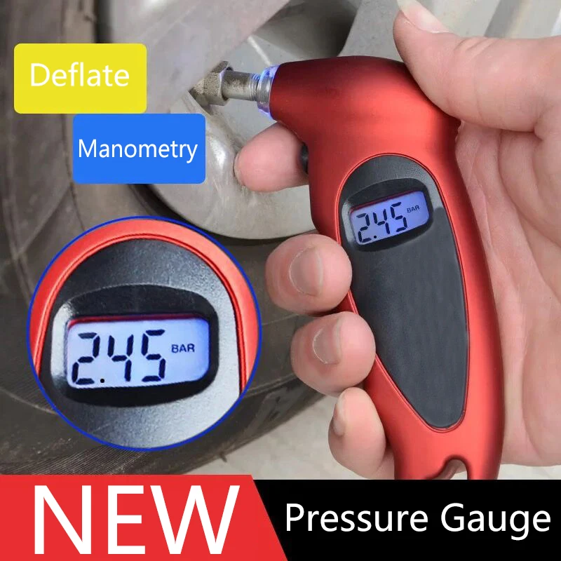 

New Tire Pressure Gauge Backlight High-precision Digital Tire Pressure Monitoring Car Tyre Air Pressure Gauge Meter LCD Display