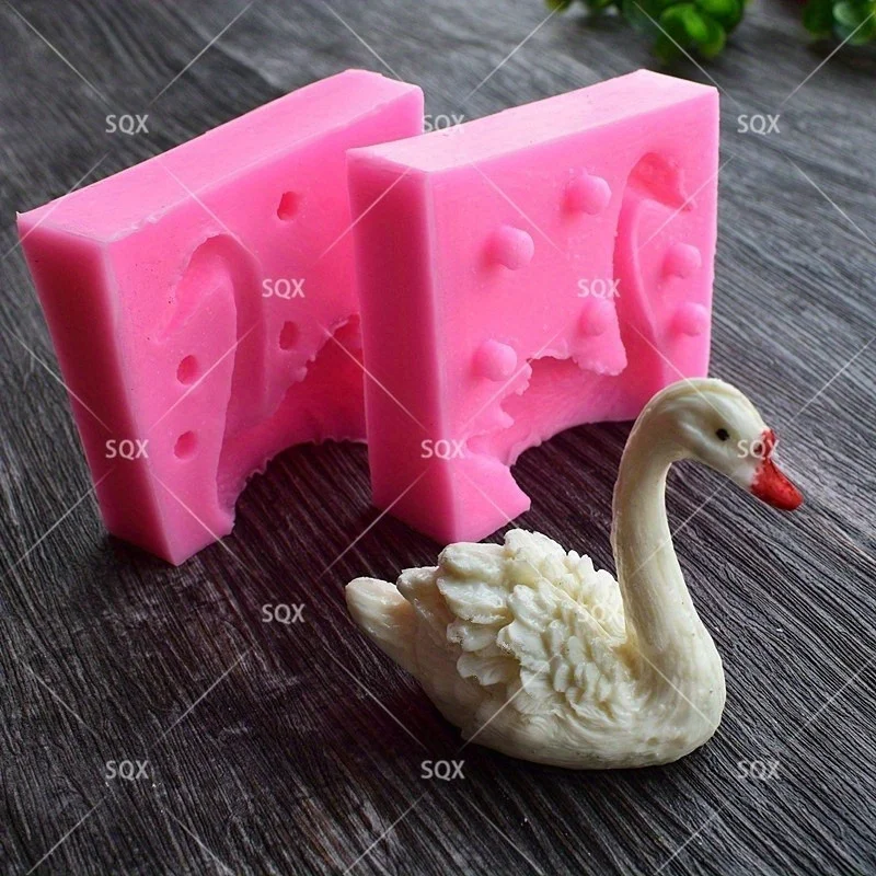 3D Schwanenform Silikon Kuchenform Schokoladenform Silikon Seifenformen Küchenzubehör