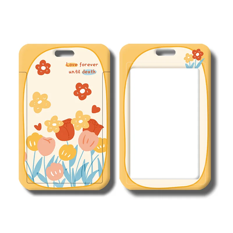 1 pz porta carte di credito Fresh Small Flower adatto per studenti adolescenti Campus Badge Card Cover tutti i tipi di Set di carte di raccolta delle carte