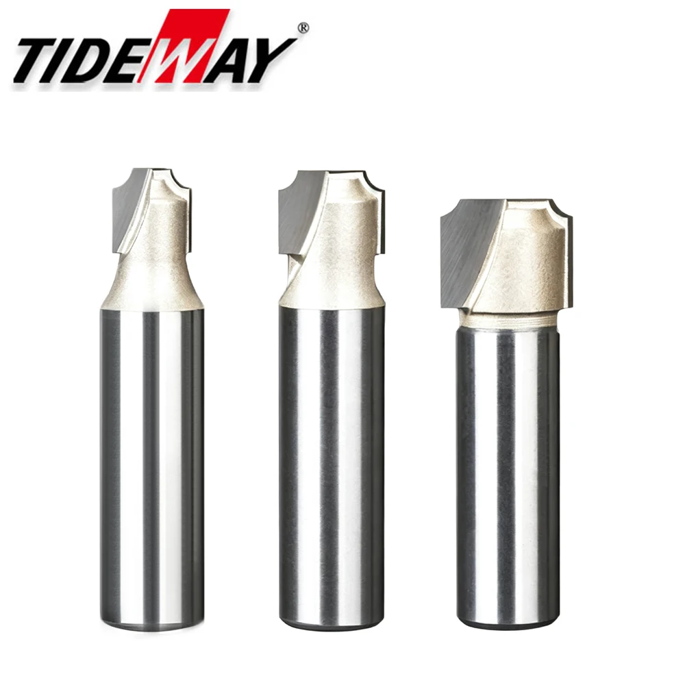 

Tideway Flat Bottom Router Bit 12.7mm Shank Bottom Clean CNC Bit Woodworking Tool for MDF Engraving Machine Milling Cutter