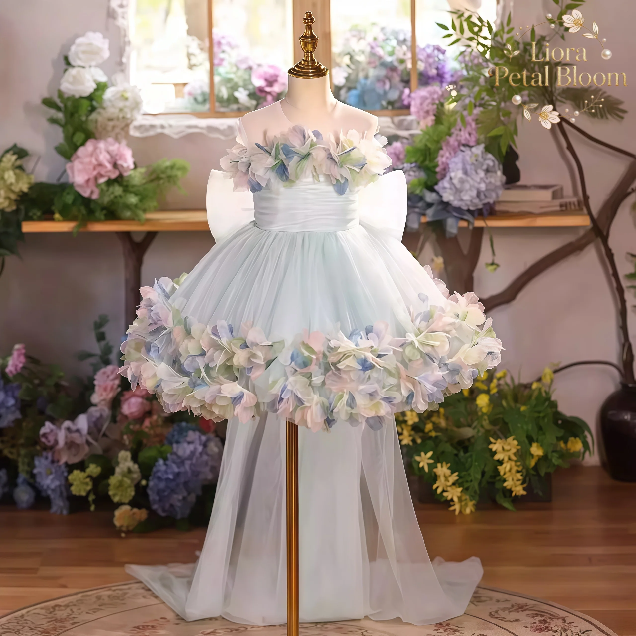 

Girls' Princess Attire Maxi Dresses Flower Girl Tutus Flower Girl Dresses Photo Shoot Styles Girls' Tulle Gowns