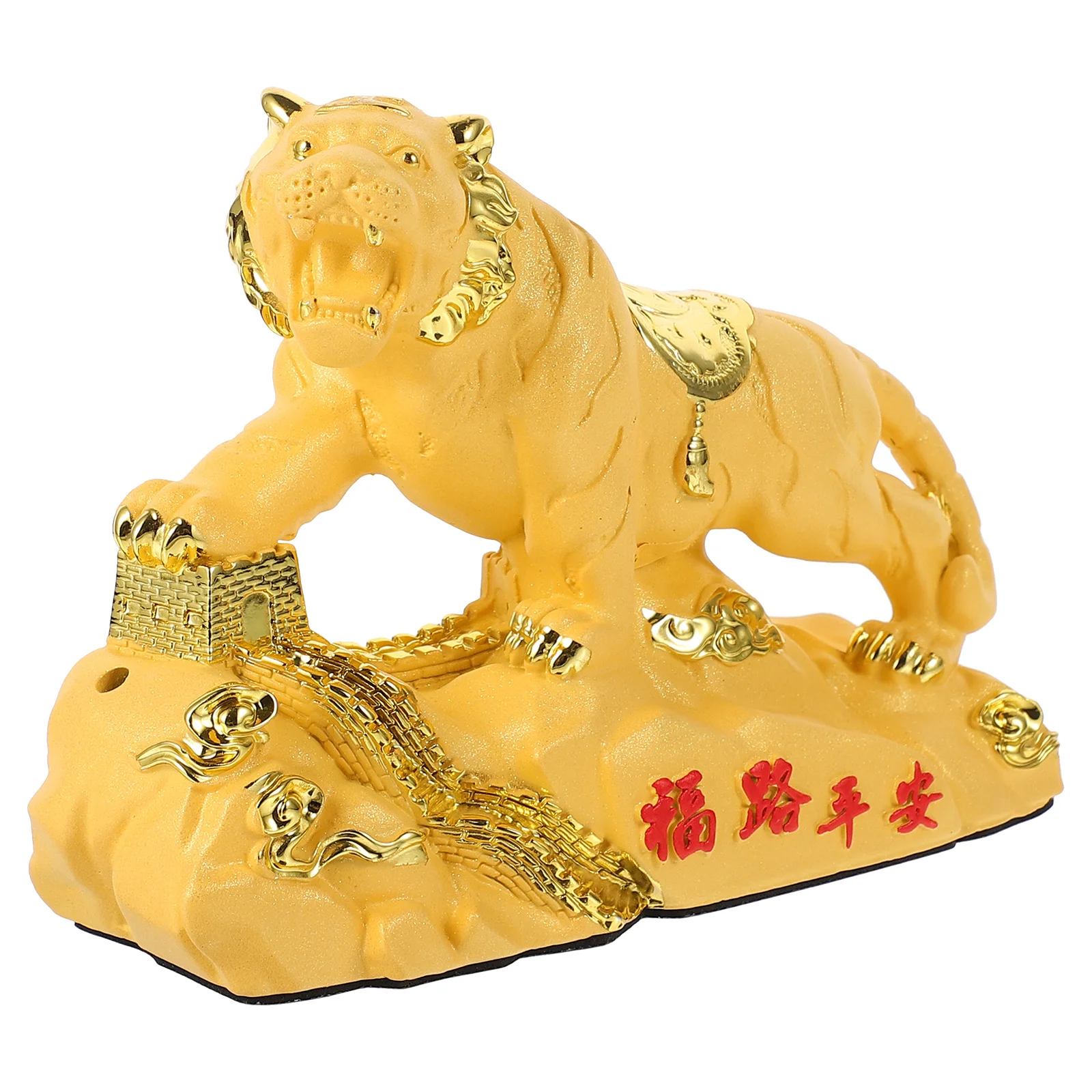 

1Pcs Tiger Statues Resin Craft Decoration Lifelike Design for Home Office Car Indoor Outdoor Use Vivid Animal Sculpture Ornament