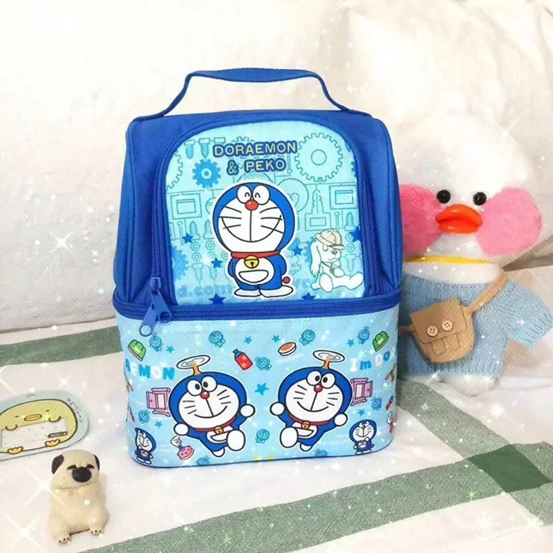 

Doraemon outdoor picnic bag thermal insulation cold lunch box storage bag ice thermal insulation backpack handbag picnic bag