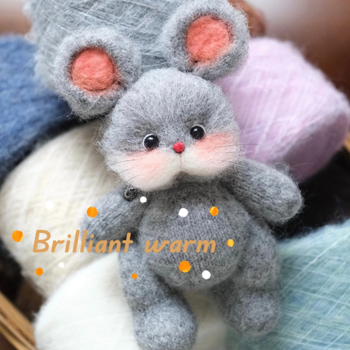 50g 40% Alpaca Mohair Yarn，Long Plush Thick Crochet Wool Yarn，For Knitting Scarf Baby Sweater Winter Soft Warmth Thread