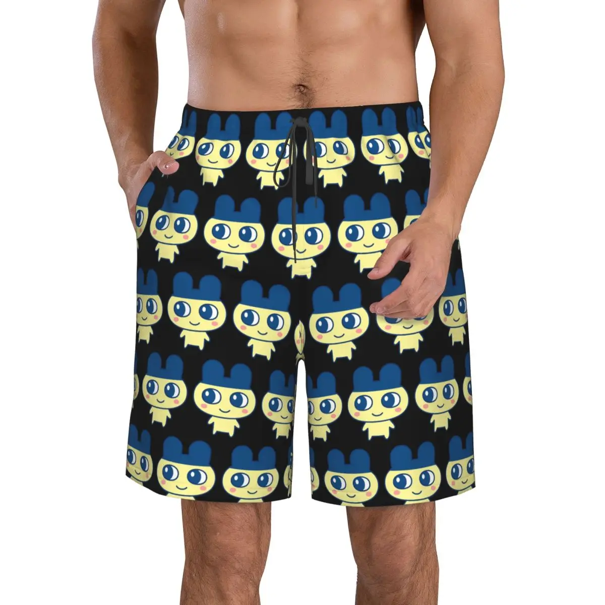 

Tamagotchi Mametchi Trunks Beach Board Shorts Casual Quick Dry Swimming Summer Men Pants