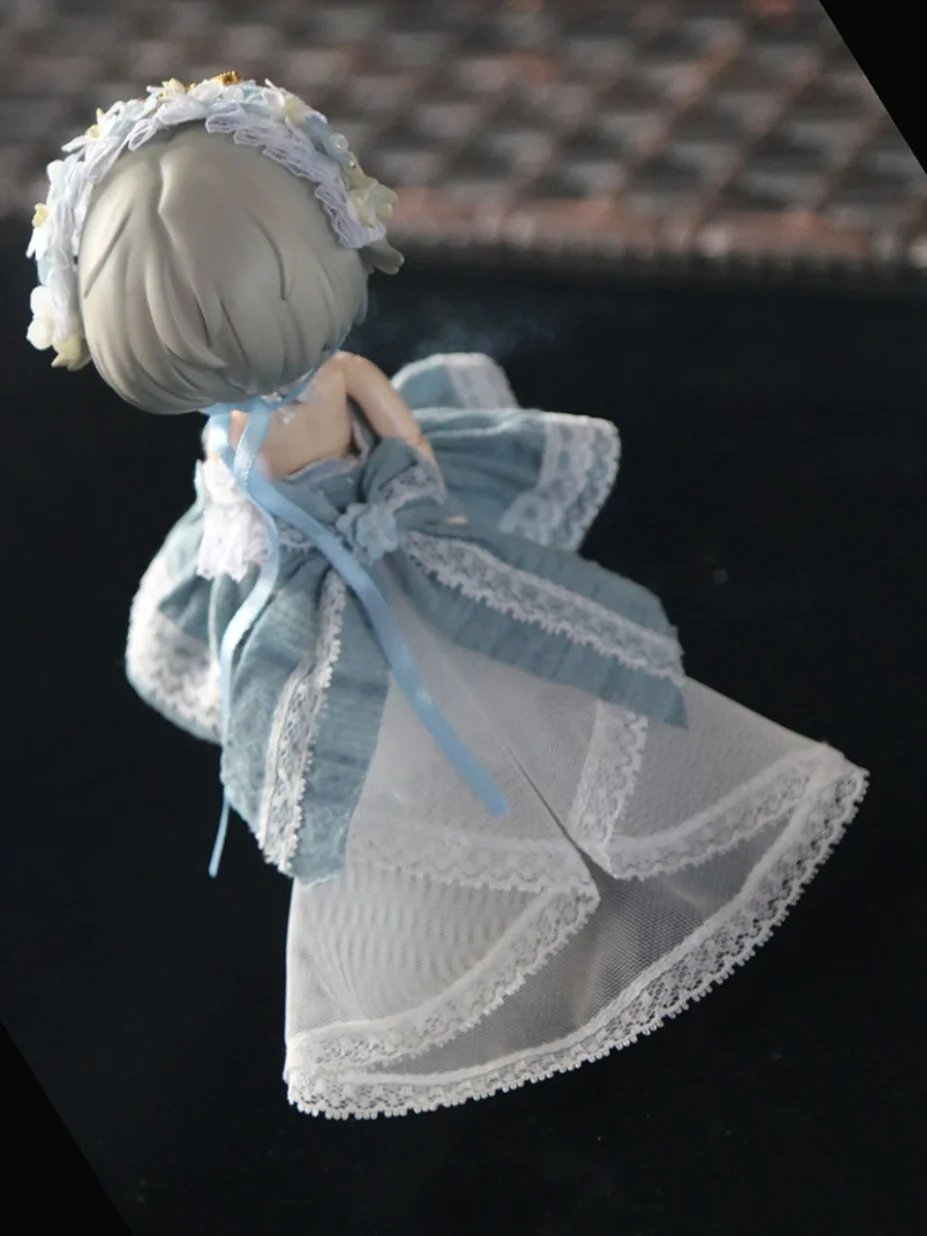 OB11 Doll Flowing Fairy Skirt Floor Dragging Princess Dress Doll Wedding dress For Ob11,Gsc,Obitsu 11,1/12bjd P10 P9 Dolls