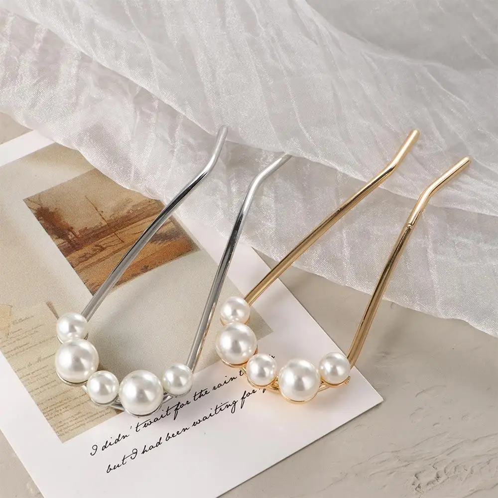 

New Elegant Ornaments Headdress Bridal Fashion Pearl Hair Sticks Hair Fork Hair Accessories Hairpin