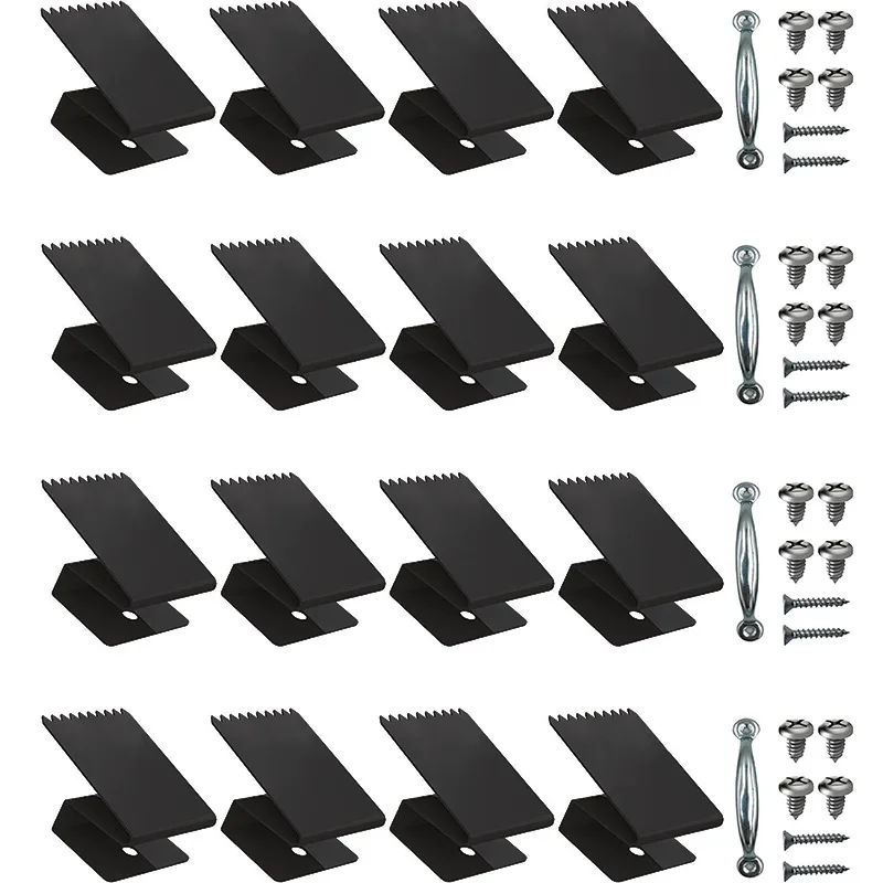 8/16PCS Hurricane Window Board-Up Clips for 1/2