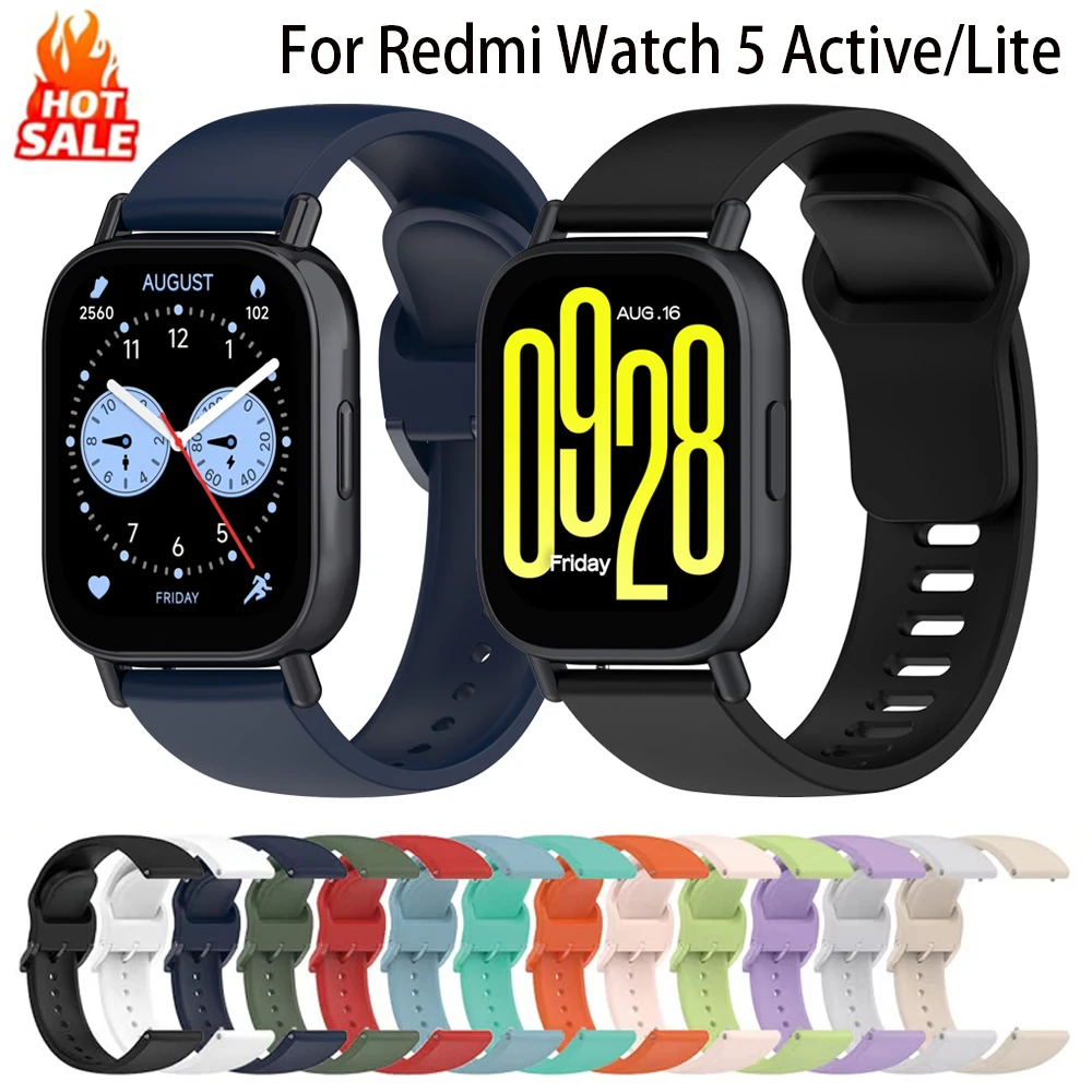 Original 1:1 Silikonarmbänder für Xiaomi Redmi Watch 5 Active/5 Lite, Zubehör, Sportarmband, Armband für Redmi Watch 5 Active. – Detail 12