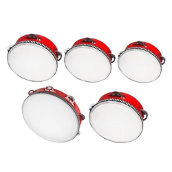 Tambourine Hand Held Drum Single Row Drum Tambourines with Metal Bells Drum Hand Percussion for Adults Church Party Dropship