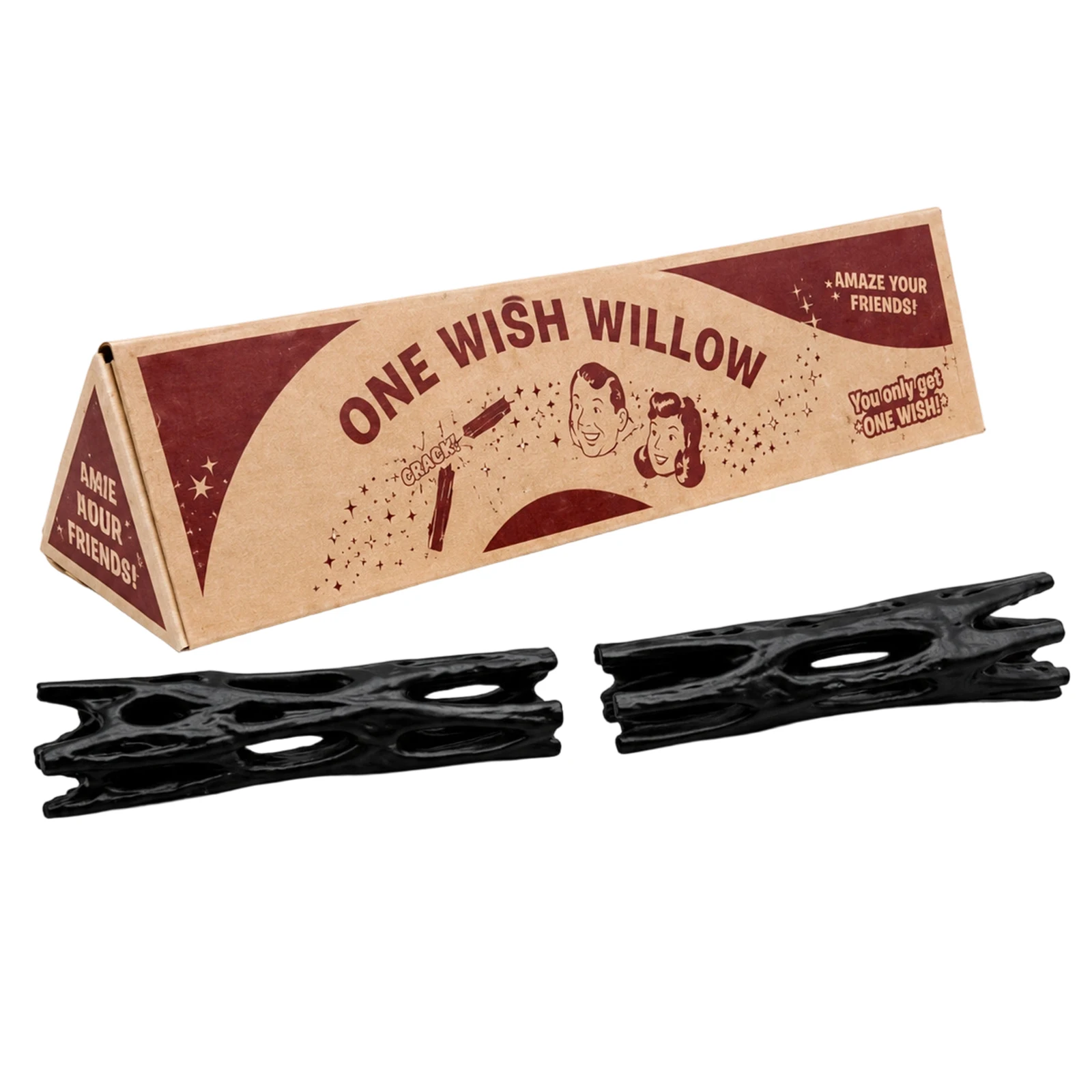 3D Printed One Wish Willow Stick with Box Black Willow Wood Wishing Stick Multi-Purpose Wish-Making Snap Sticks Gift for Friends
