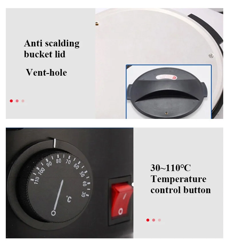 8l aço inoxidável cera derreter pote de derretimento de cera elétrica fabricante de vela de derretimento rápido uso doméstico