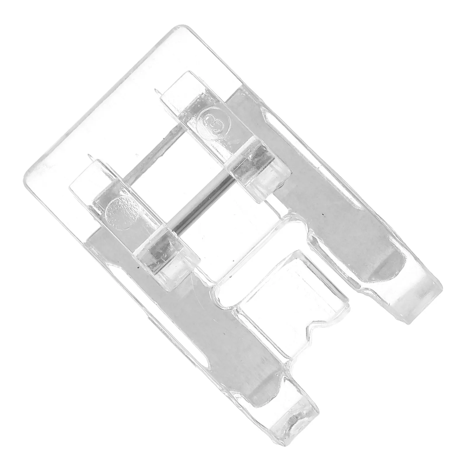 

Satin Stitch Presser Foot for Low Shank Sewing Machines Silver Metal Plastic Foot Compatible with Babylock Viking