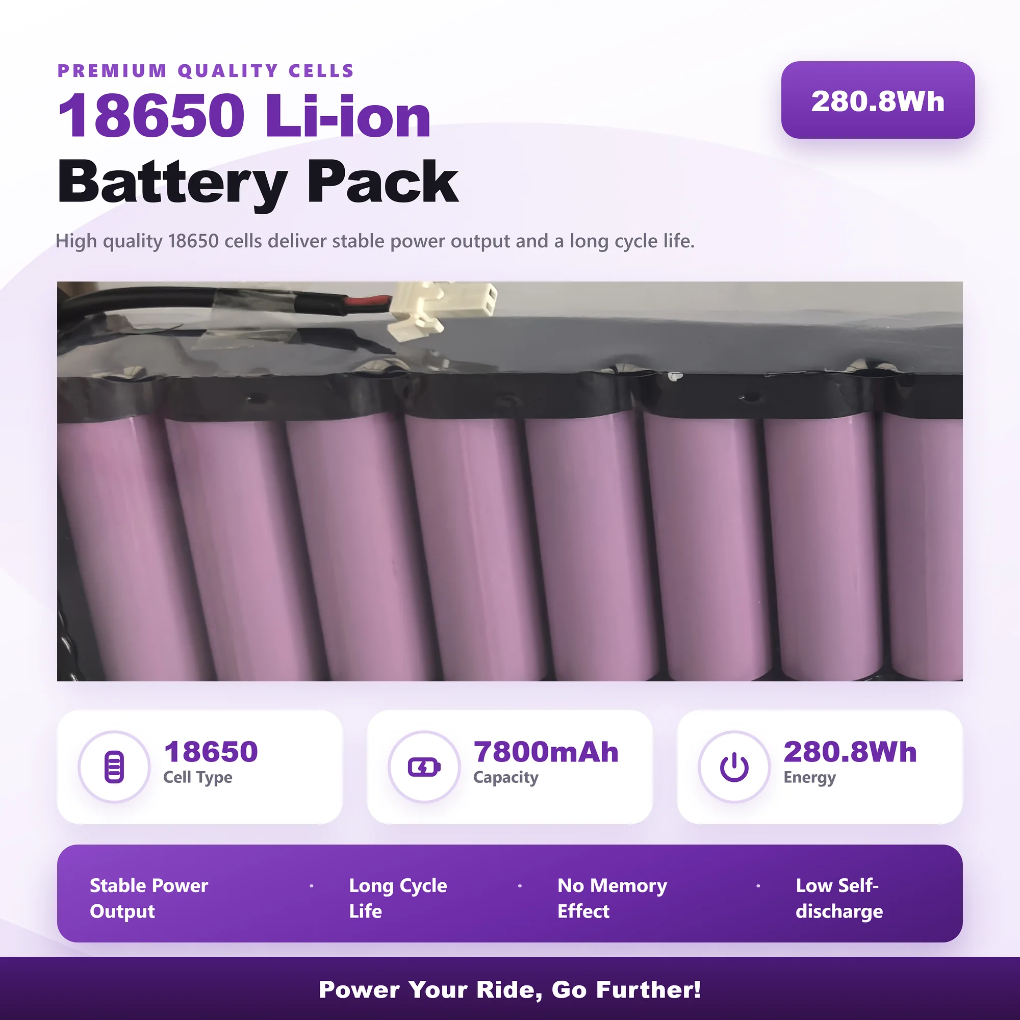 36V 7,8Ah 7800mAh 10S3P 18650 Li-Ionen-Akku für Xiaomi M365 / M356 / Pro Elektroroller, kompatibler Ersatz mit BMS – Detail 3