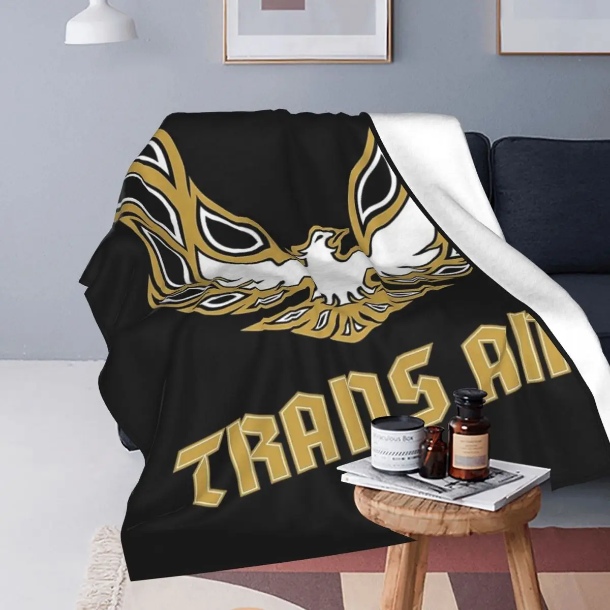 Pontiac Trans Am Firebird Bandit Golden Blanket Soft Warm Flannel Throw Blanket Bedspread for Bed Living room Travel Home Sofa