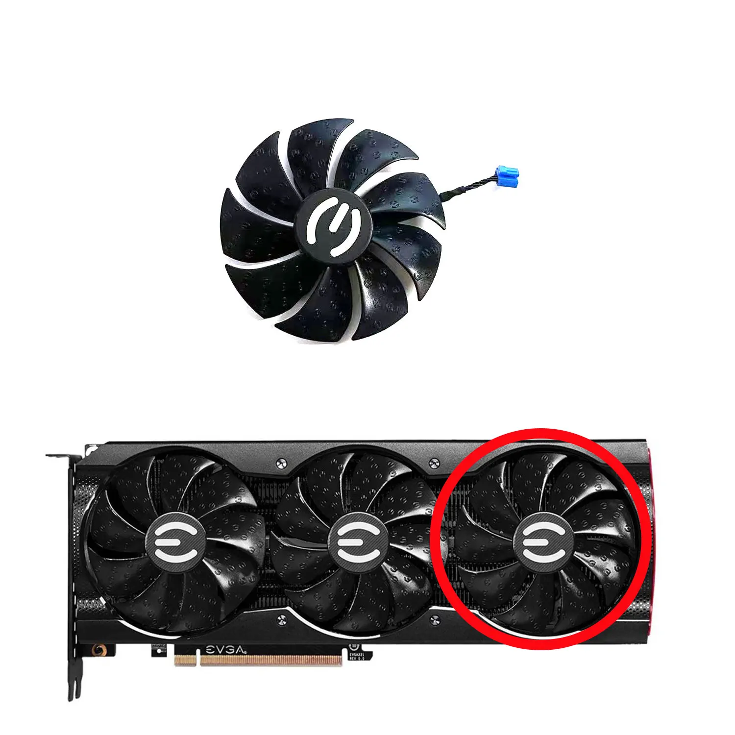 Brand new original 87MM PLA09215S12H Voor Evga Rtx 3070 3080 3090 Xc3 Black Gaming Rtx 3080 Ti Xc3 Gaming Cooling Graphics Fan