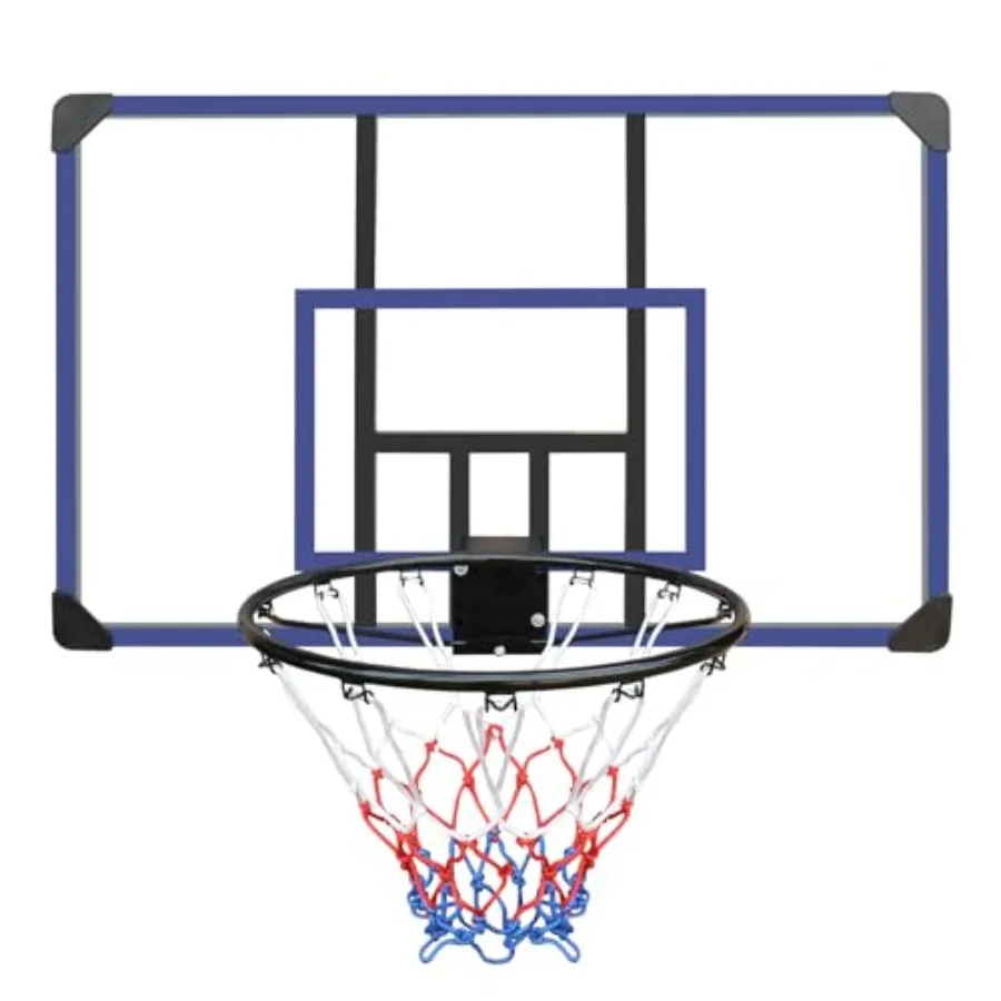 Ring Basket Dinding 45x29 Desain Lipat Anti Pecah dengan Jaring Tahan Segala Cuaca untuk Basket Indoor dan Outdoor