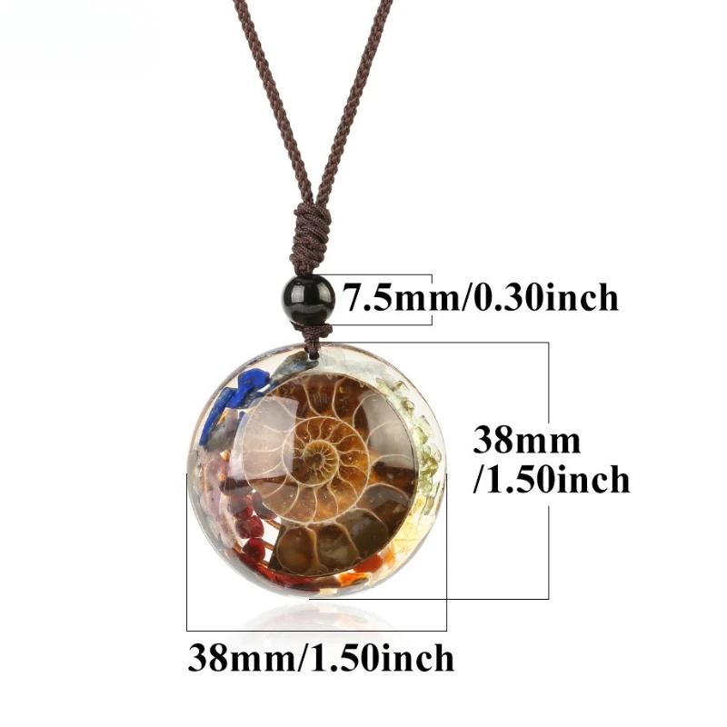 Natürliche Muschel Zirkon Geometrische Anhänger Männer Frauen Mode Personalisierte Halsketten Schmuck Strand Urlaub – Detail 1
