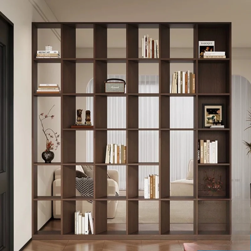 Yy-practical wooden bookshelf floor storage display cabinet living room study storage cabinet shelf supports customization