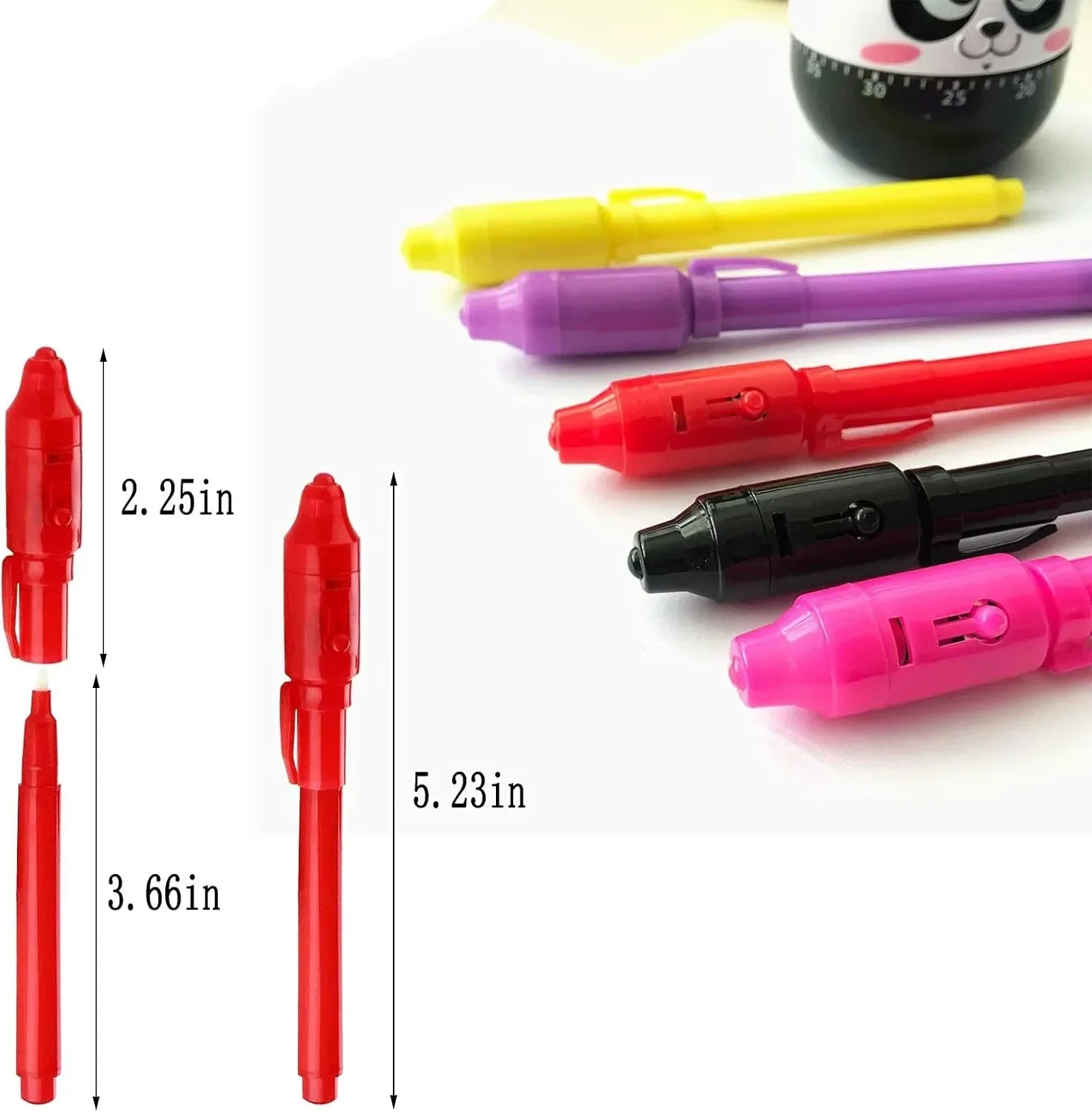4–12 Stück unsichtbarer Tintenstift, Spionagestift mit UV-Licht, magischer Marker für geheime Nachricht, Schatzkiste, Preise, Kinderparty, Gastgeschenke, Spielzeug, Geschenk – Detail 11