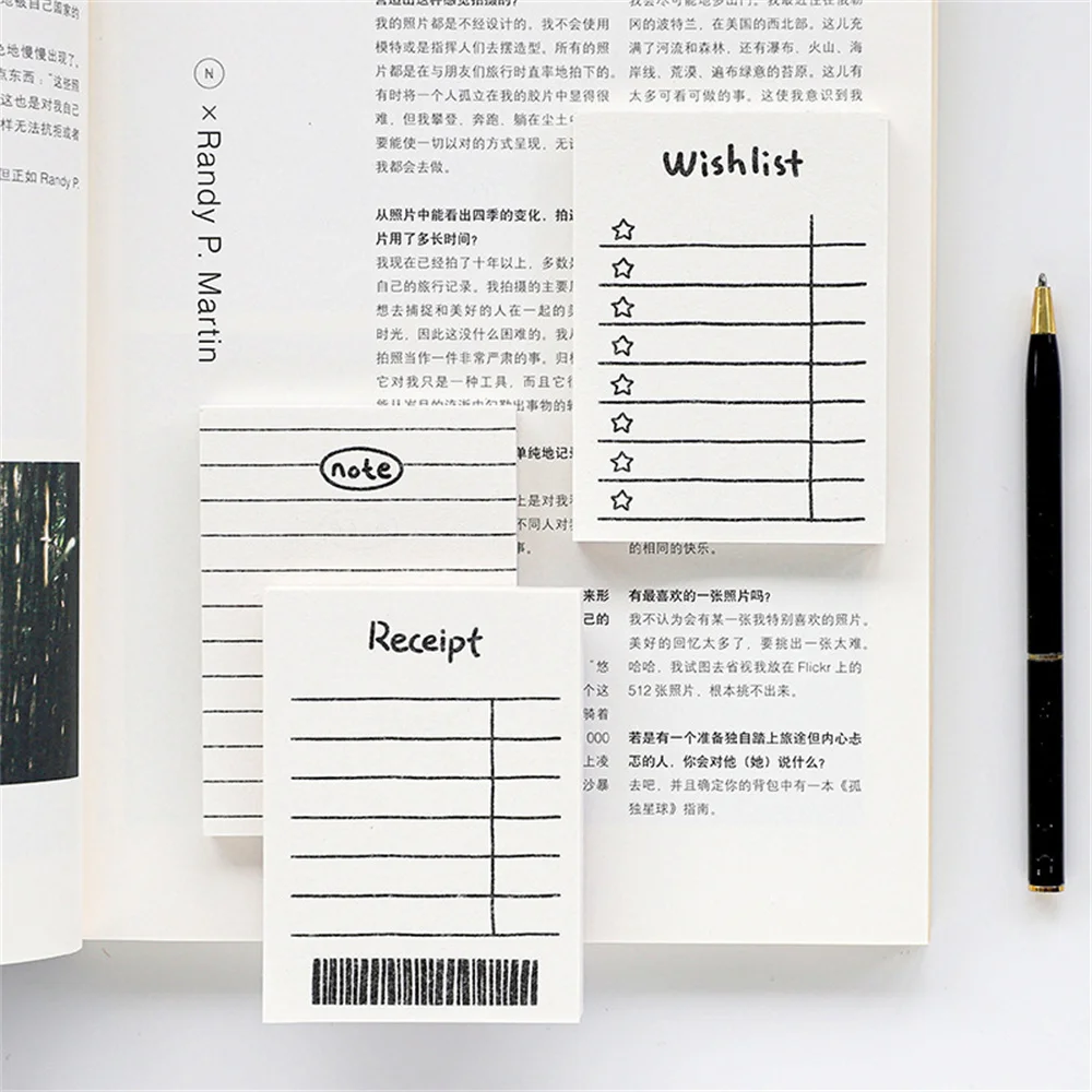 Handbook Note Native Format Pure Color System Paper Rectangle Memo Pad Handbook Convenient Simple 50 Sheets Note Book