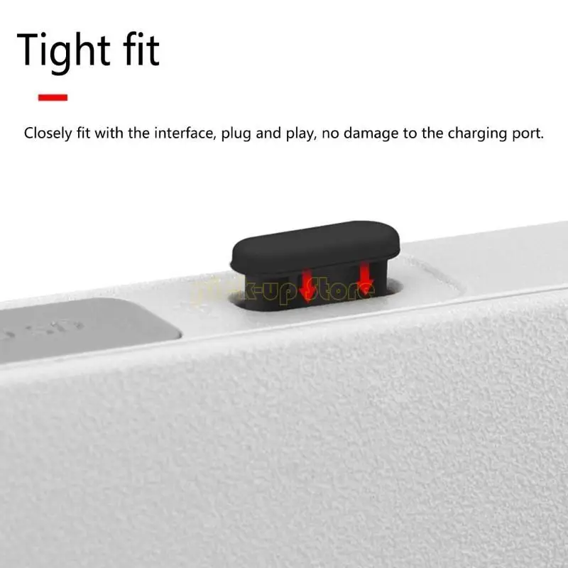 Q5WA 3PCS مقابس غبار السيليكون العالمي من النوع C واجهات حماة حماية الهواتف الذكية AVATA 2 UAV