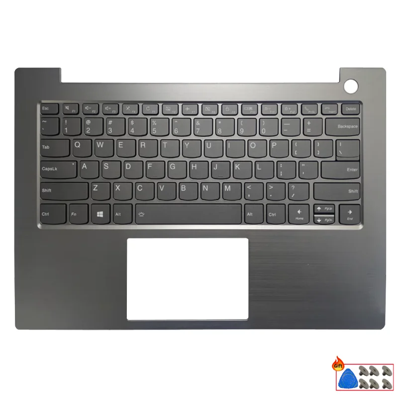 Novo para thinkbook 14-iml 14-il 14-iwl 14-itl tampa traseira do portátil moldura frontal teclado dos eua palmrest dobradiças peças do computador