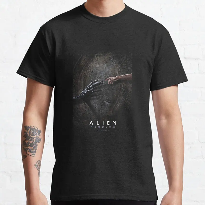 

Alien Romulus Xenomorph Alien 2024 cinema sci fi horror moive The ALIEN Saga 100% Cotton printed plus size t shirt for men