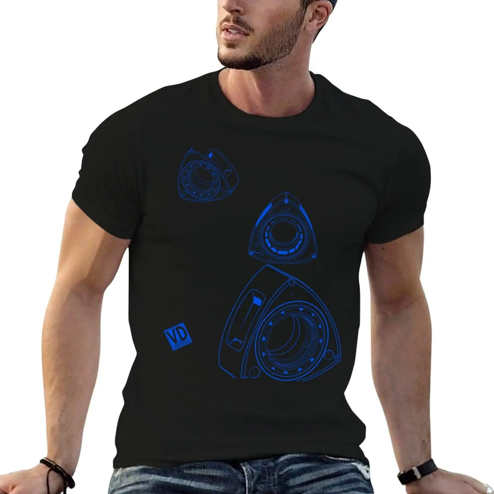 Rotary rotor blue T-Shirt vintage clothes for a boy sublime boys whites tee shirts for men