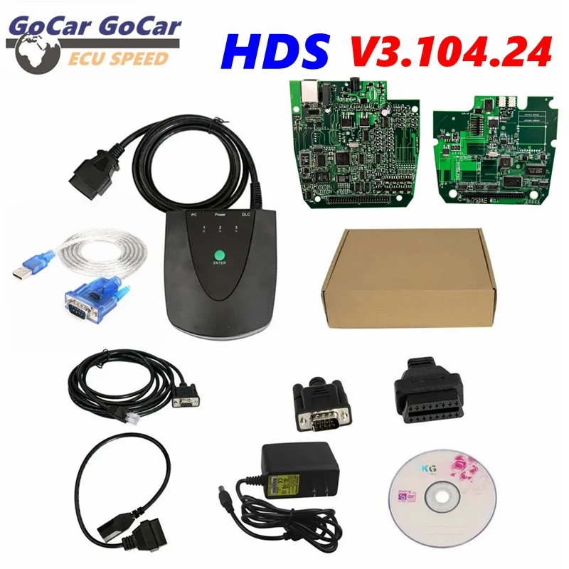 Il più recente strumento diagnostico V3.104.024 per Honda HDS HIM con doppia scheda HDS HIM con connettore di conversione da USB a RS232