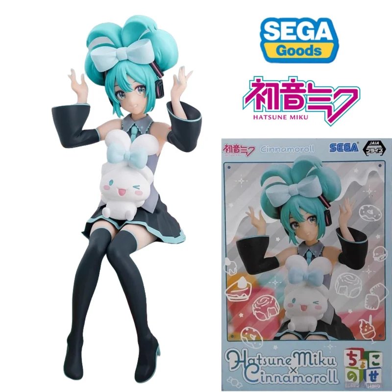 

В наличии оригинальная аниме-фигурка SEGA Hatsune Miku Cinnamoroll, настольные украшения, новая модель в штучной упаковке, кукла, игрушка в подарок для ребенка