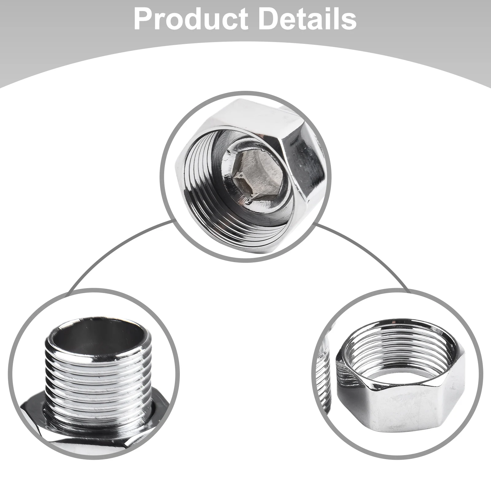 Union Radiator Valve Tail 1/2 Inch 3/4 Inch Compatibility Construction Easy Installation Female Thread Bathroom Practical