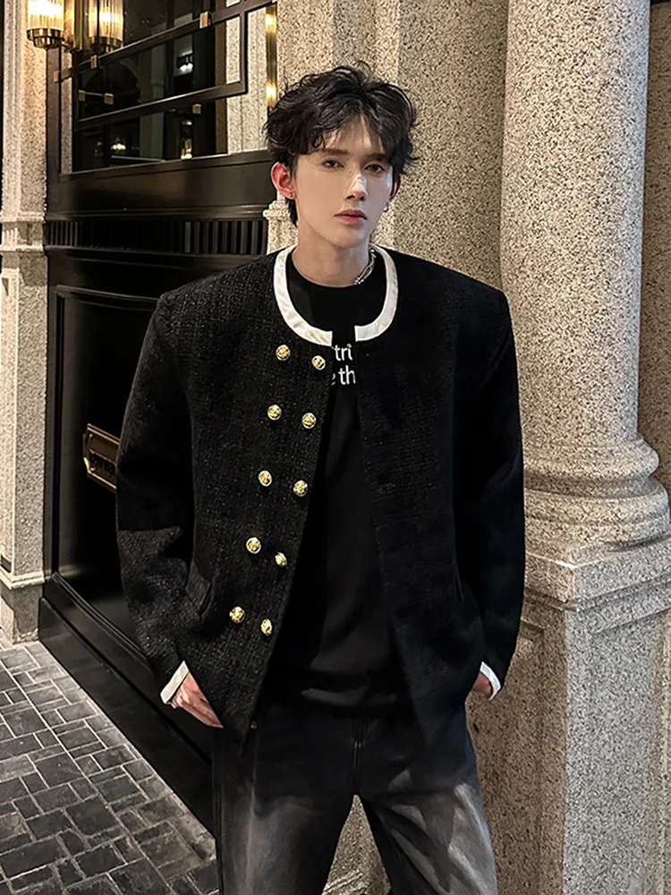 

Zhang Zimo oulder Pad Jaet Men's Model Hairst Small Fraance Sle Haome Luxury Outerwear Autumn Faion