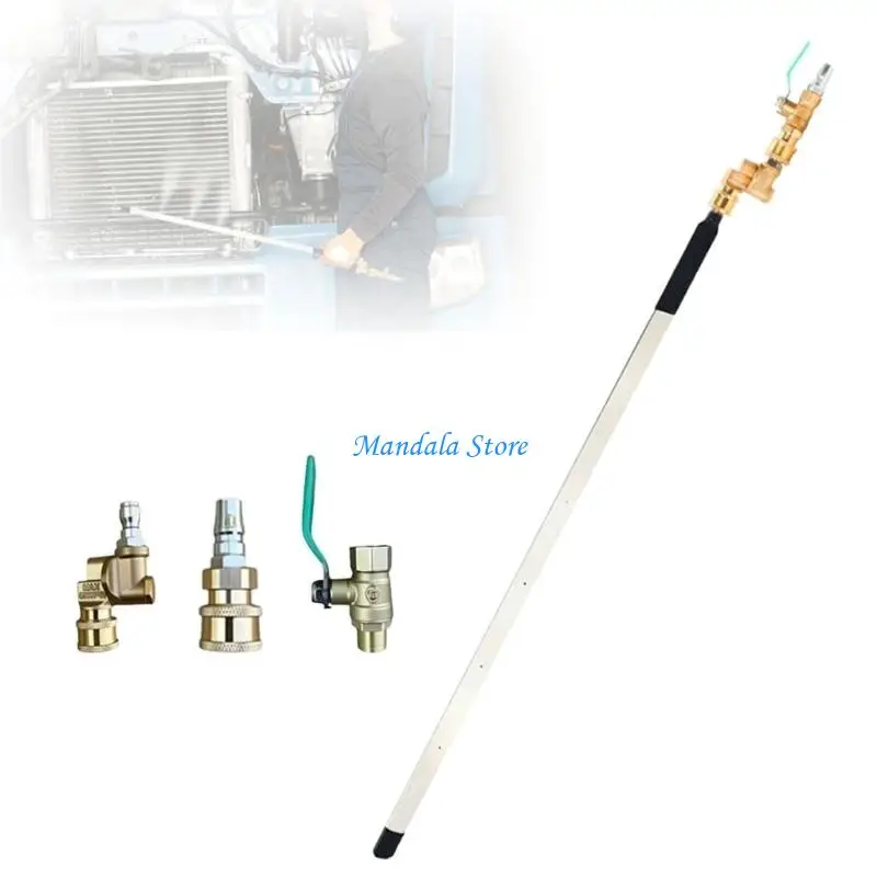 عصا الرادياتير U2JC، 4 منافذ، 5 أوضاع هواء قابلة للتعديل لإزالة الأوساخ العنيدة