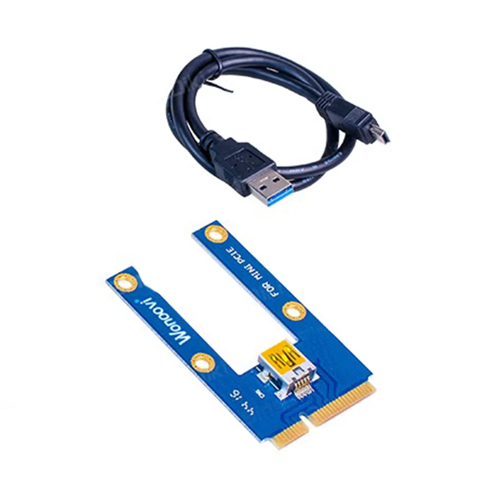 SuperDeals USB 3.0 Mini PCI-E to PCIe PCI Express 1X to 16X Extender Riser Card Adapter Extension Cable for Bitcoin Miner Mining