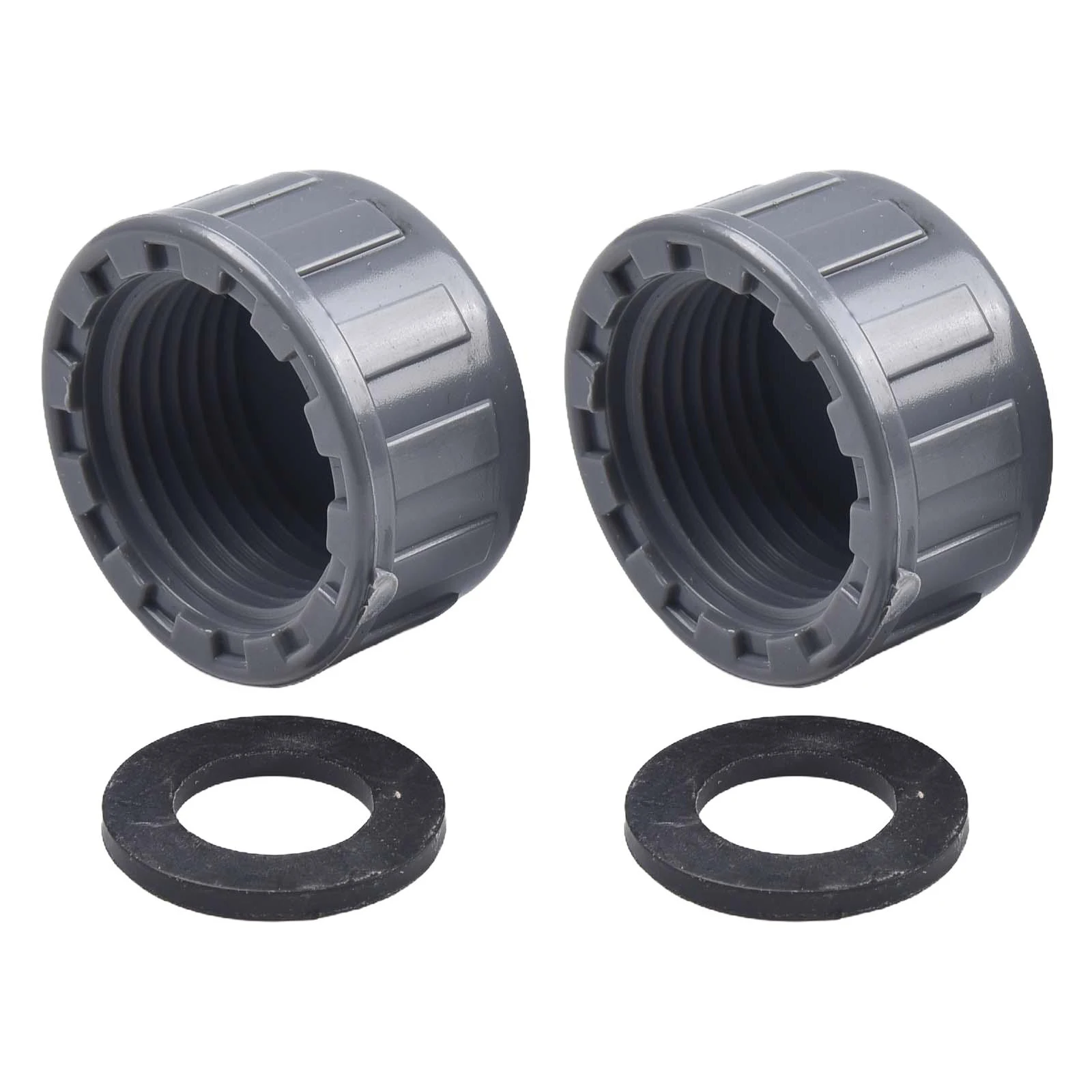 For Pipe Ends For Hose Connections PVC Threaded Cap For Home Improvement Grey Leak-Proof Design Neat Finish Secure Fit