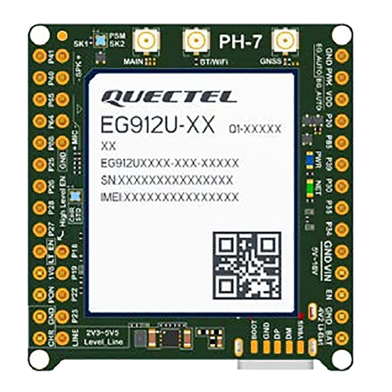 

Quectel EG912U-GL LTE Cat1 Global Module Core Board GNSS Positioning BT WIFI Open and Python Secondary Development