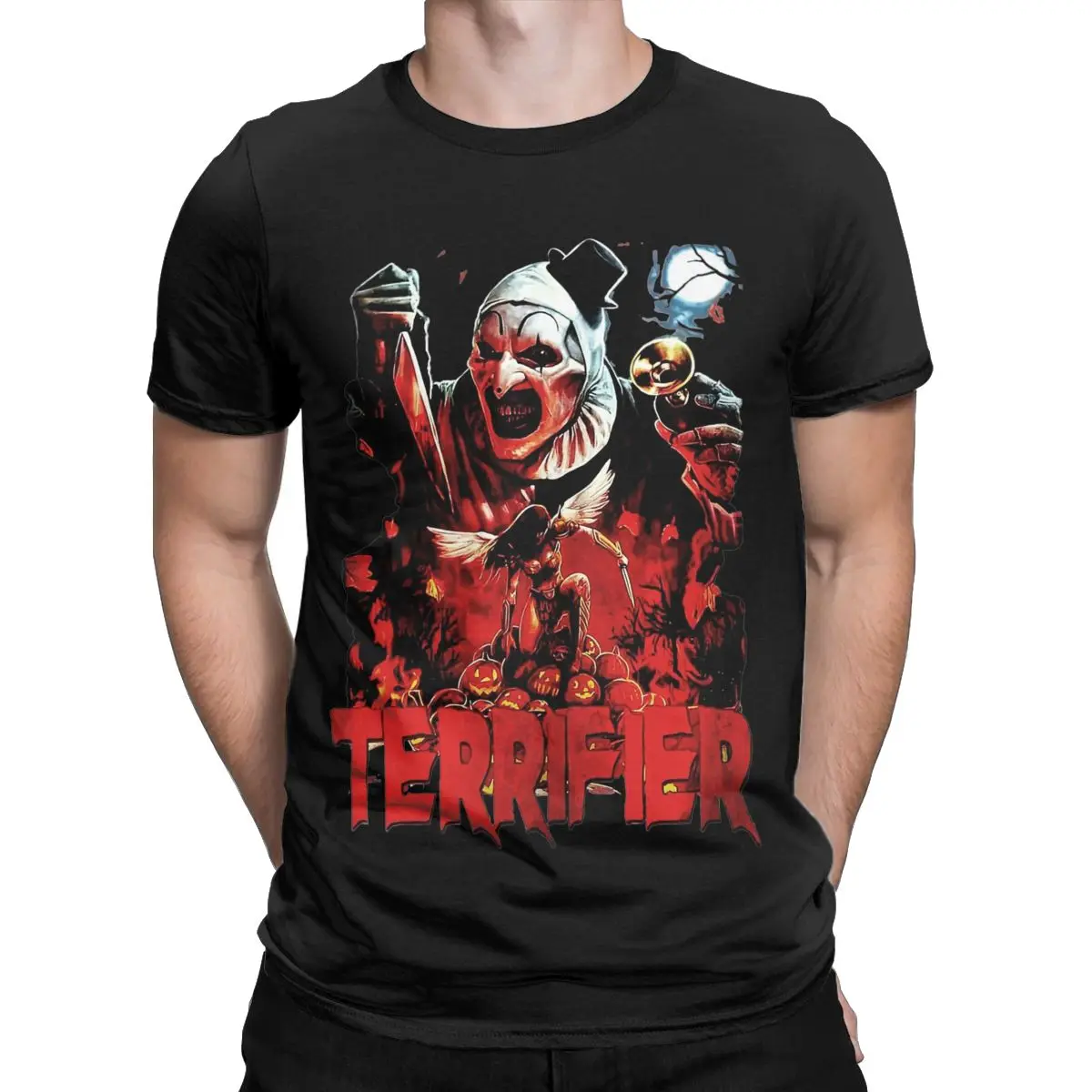 Scary Terrifier The Clown T Shirt Apparel for Men Women Cotton Novelty terror movie Tee Shirt Short Sleeve Clothes Original