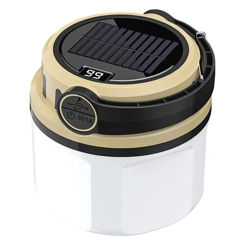 

Solar Lights Outdoor Waterproof Solar-Powered Lamp Shock-Resistant Portable Power Bank Outdoor Gear For Power Outage Fishing
