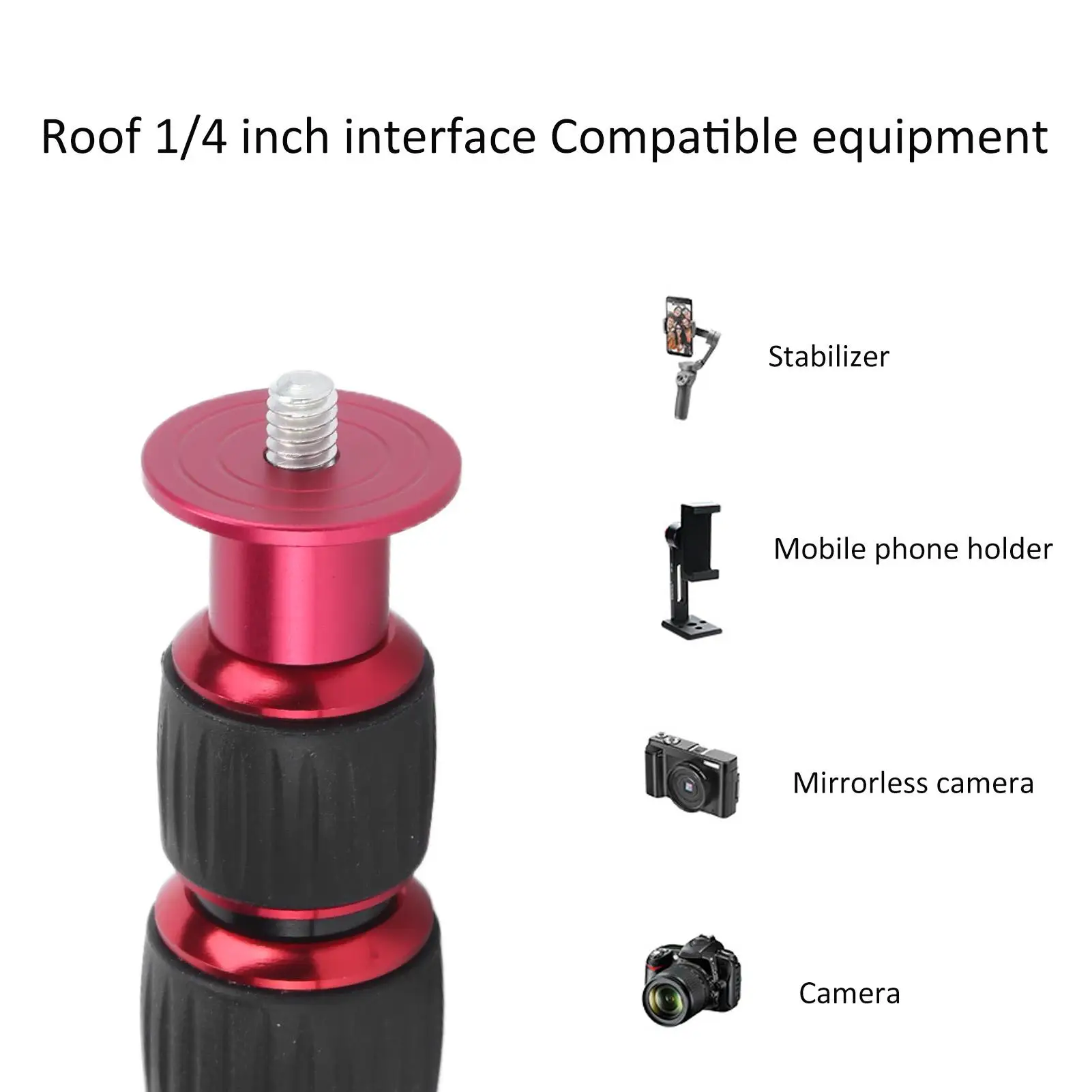 Rod mopod 42×4×4 manbily Camera monopod Tripod Extension Rod lr 255 Aluminium Alloy Tripod Mount monopod Extension Tube