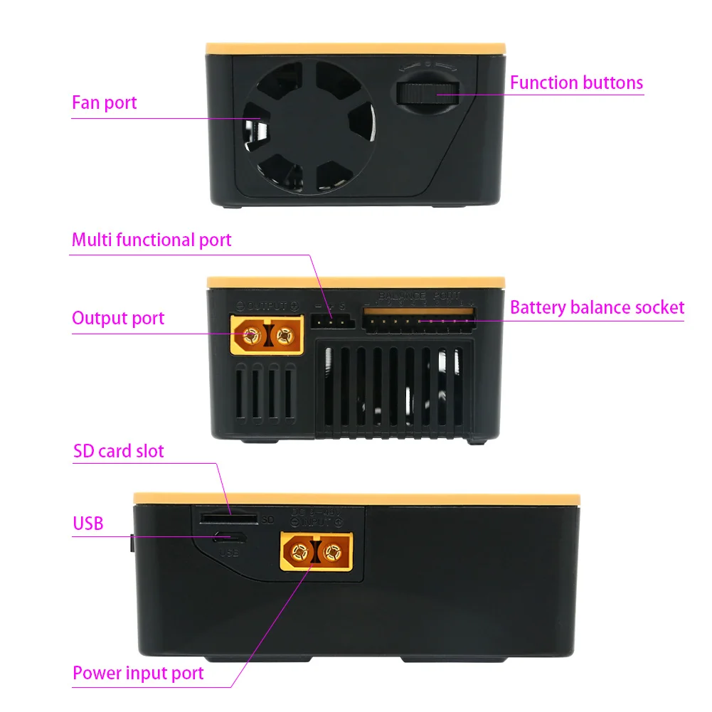 iCharger X8 1100W 30A DC LCD Screen Smart Battery Balance Charger Discharger for 1-8s LiPo/Lilo/LiFe/LiHV Battery for Rc Models