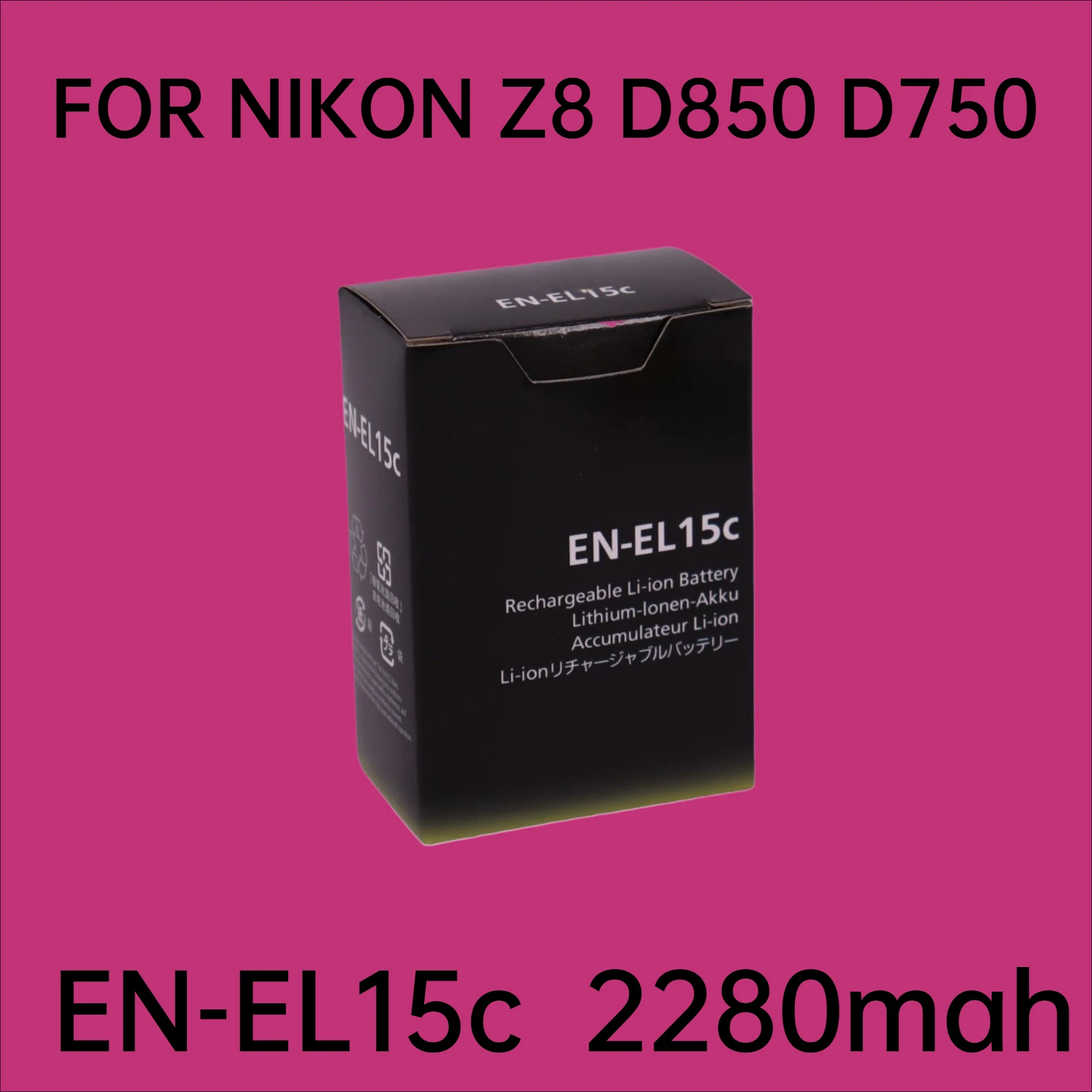 

EN-EL15c EN-EL15a EN-EL15e Battery for Nikon Z8 Z9 Z7 Z6 Z5 D850 D750 D500 2280mAh Full Decode Li-ion Battery