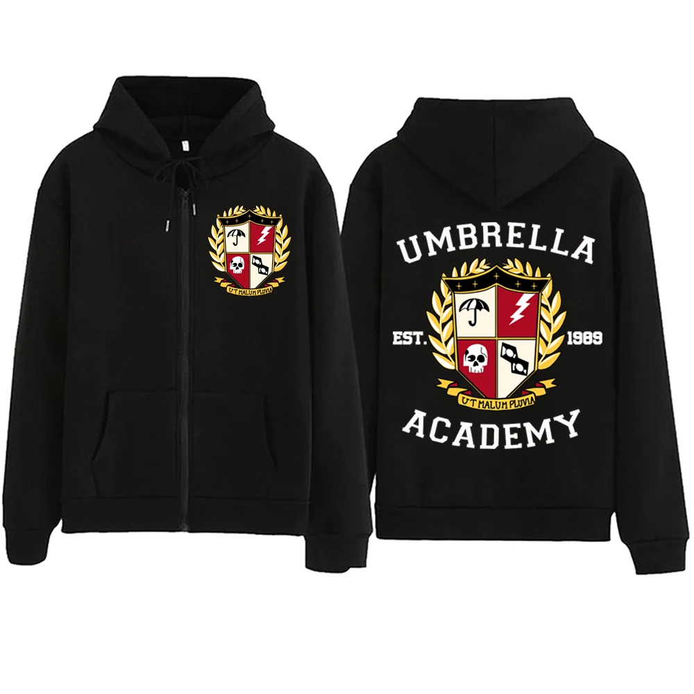 The Umbrella Academy Zipper Hoodie  Harajuku Pullover Tops Man Woman Sweatshirt Streetwear