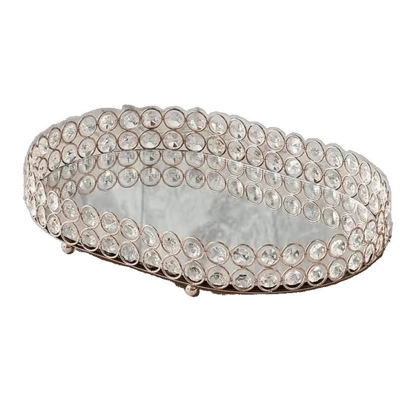 

Premium crystal pumping carton vase ashtray set paper towel remote control storage European light luxury living room coffee