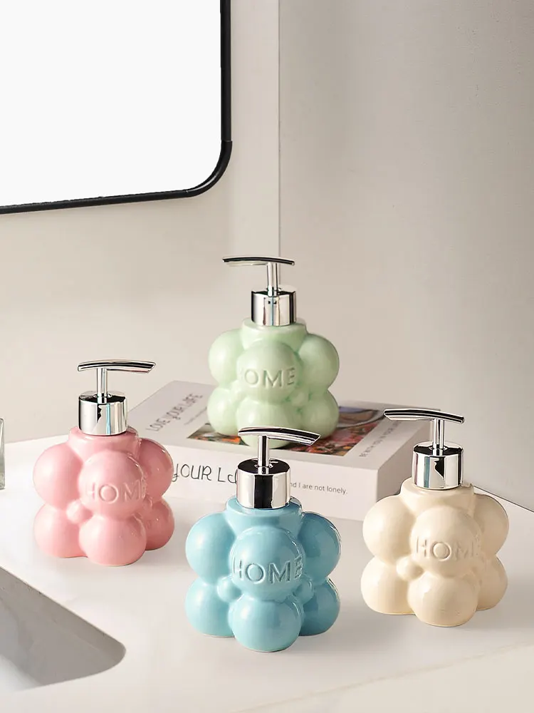 

Креативный цветной керамический дозатор лосьона для туалетного мыла, домашний отель, шампунь, гель для душа, дозирующая бутылка, аксессуары для ванной комнаты