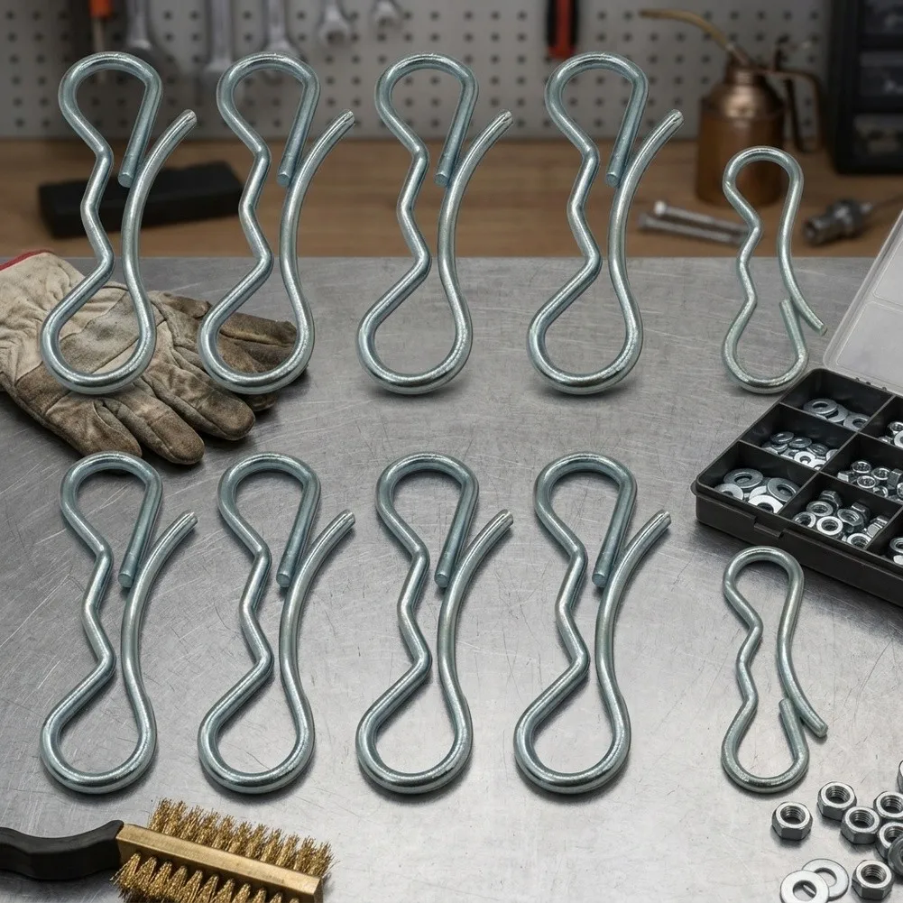 Secure Mower Fasteners Mower Deck Clips For Lawn Care Tasks Robust Metal Construction Accidental Dislodging Prevention