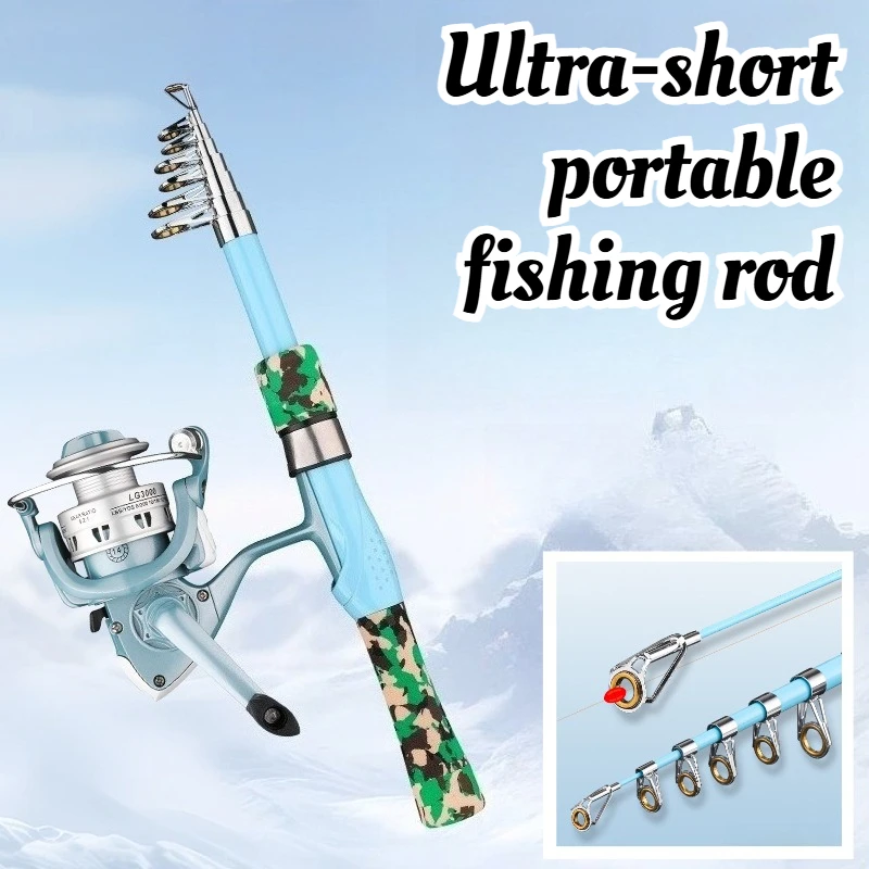 

Ультракороткая секция для улицы, маленькая удочка, портативная карбоновая выдвижная легкая удочка, принадлежности для снастей