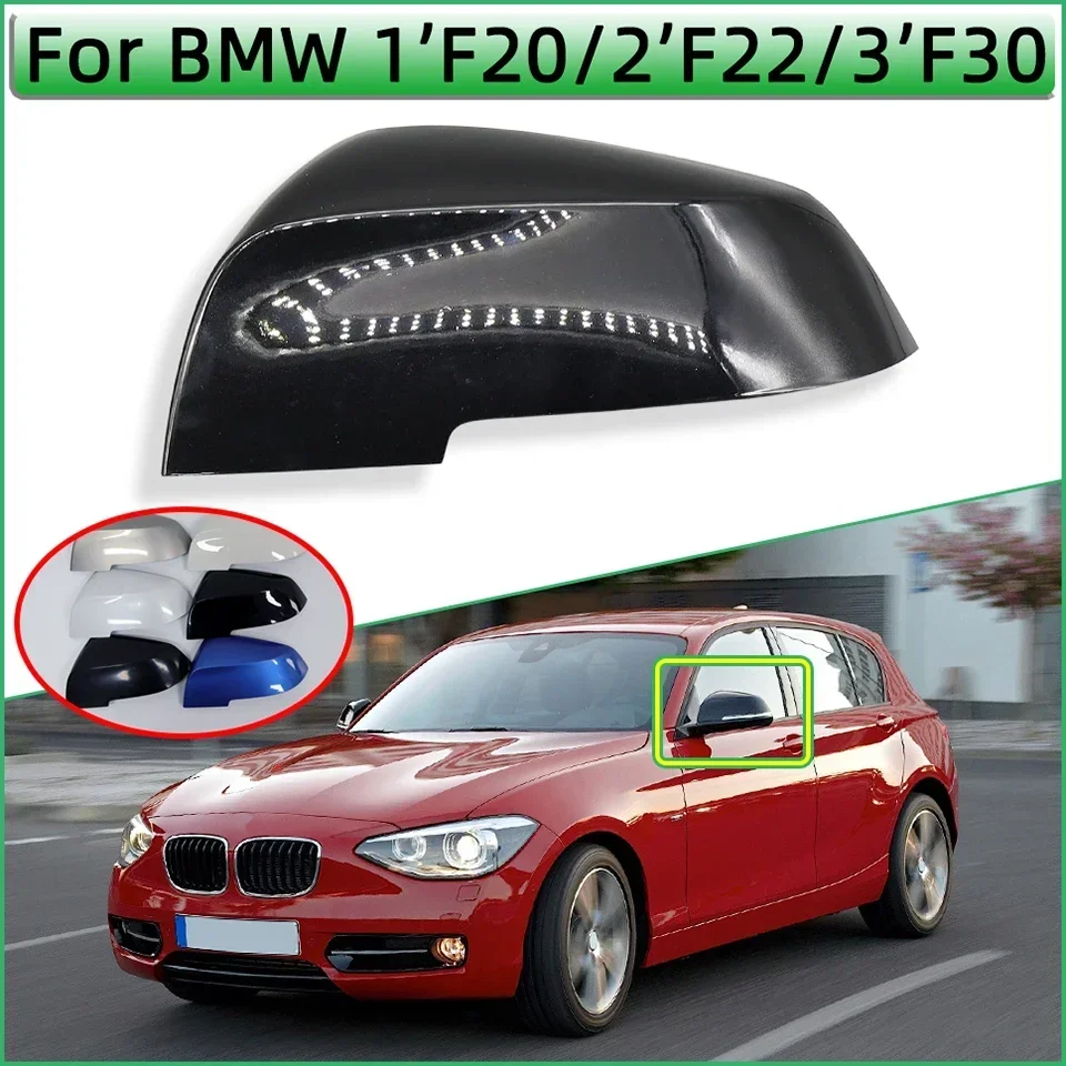 Rearview Mirror Cover Cap For BMW 1 3 4 Series 318 320 2012-2018 2 Series 2014-2018 X1 E84 2013-2016 Side Mirror Shell Painted