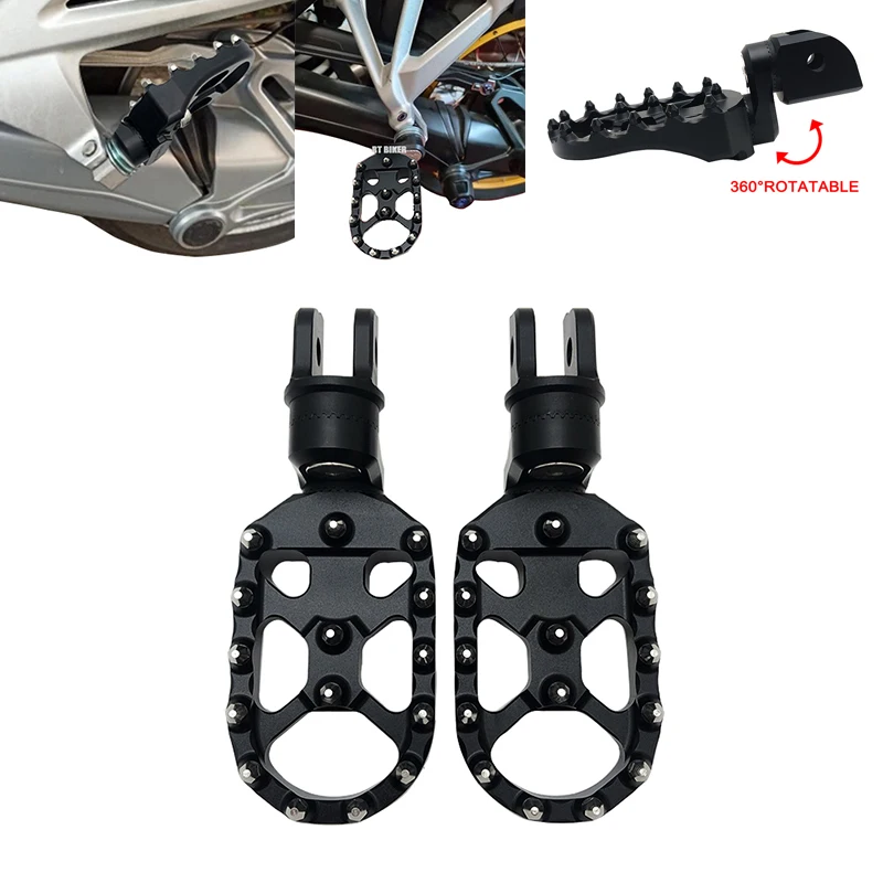 

K1200R K1200S Adjustable Front&Rear Footrest Foot Pegs Rotatable Foot Rest Footpegs For BMW K1200 R Sport K 1200S Motorcycle