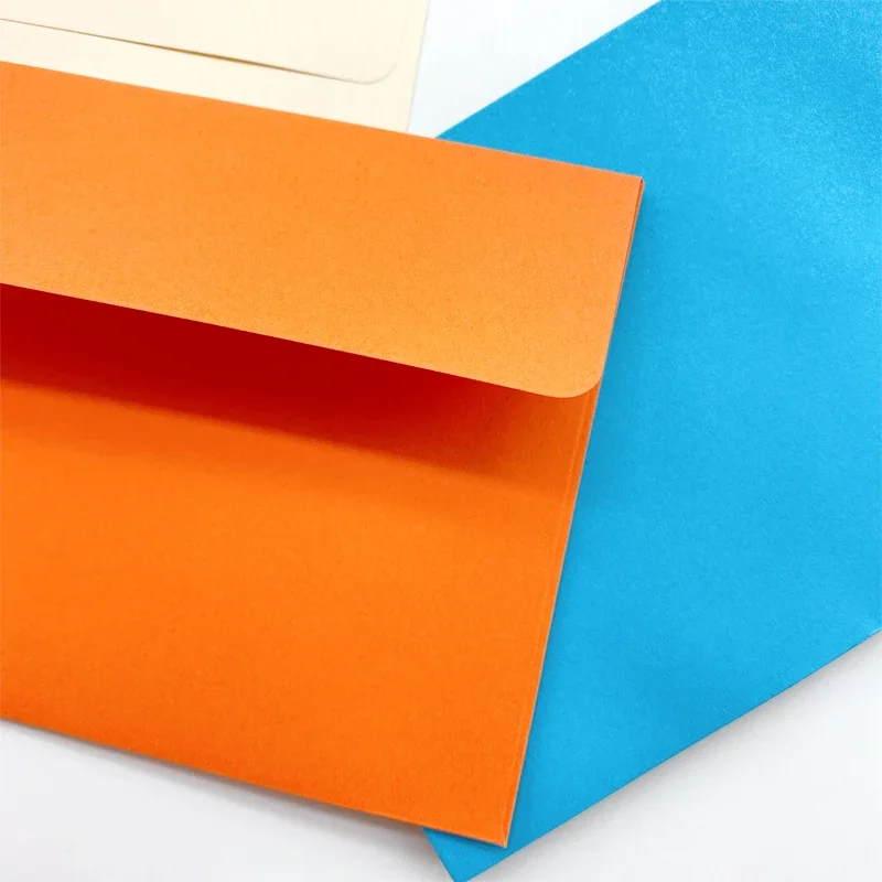 10pcs/pack Western-style Greeting Invitation Card Stationery School Envelope Office Supplies Flat Mouth Color Envelope